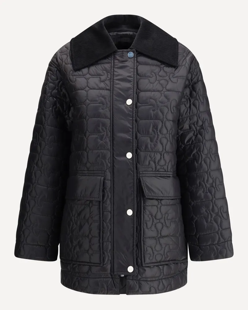 Ganni Glossy finish Down Jacket Female Grey
