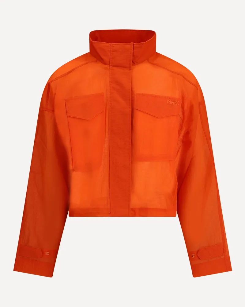 Pinko Fluo cropped Jacket Female Orange