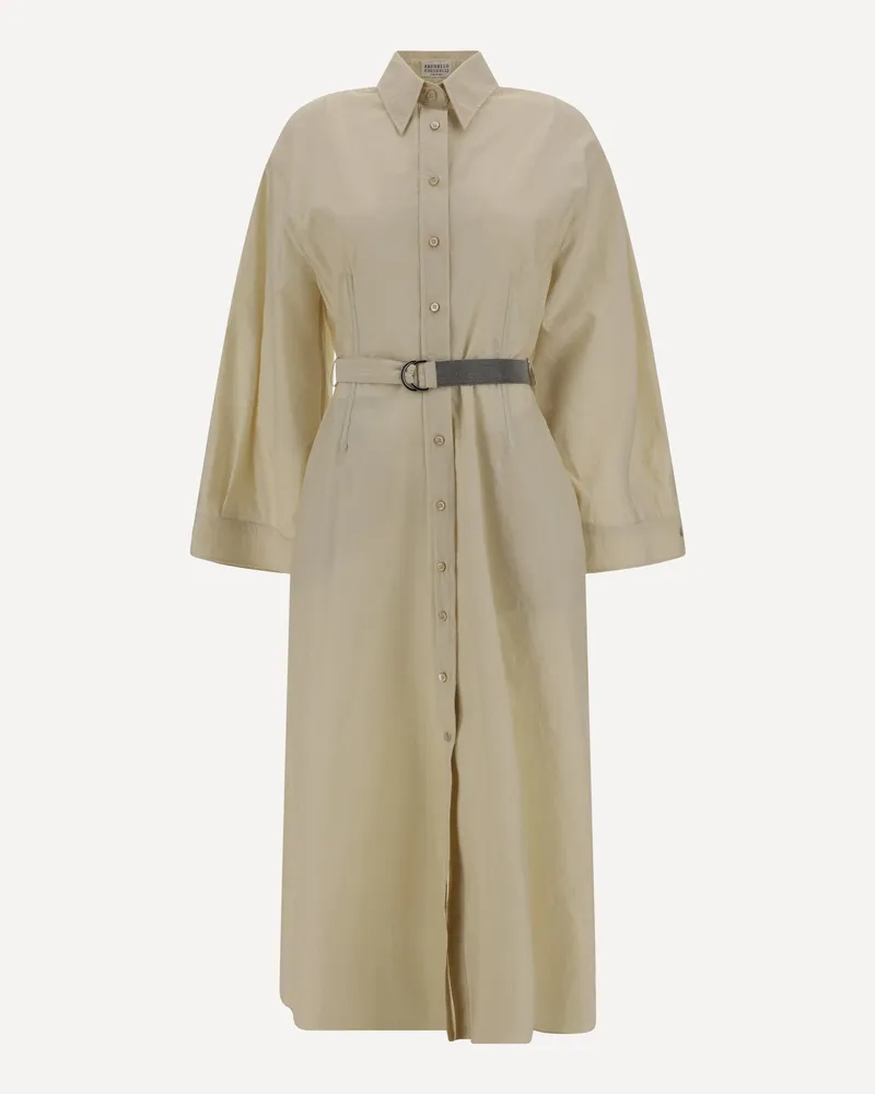 Brunello Cucinelli Cotton long Dress Female Beige