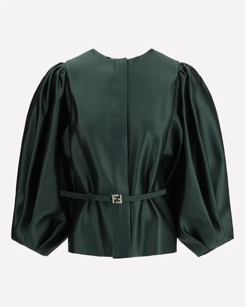 Fendi Jacket in Duchesse Female Green