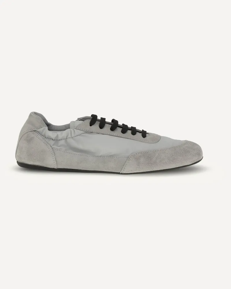 Prada Logoed Sneakers Female Grey