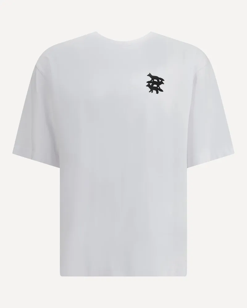 Kitsuné Stunt Fox Oversize T-shirt Male White