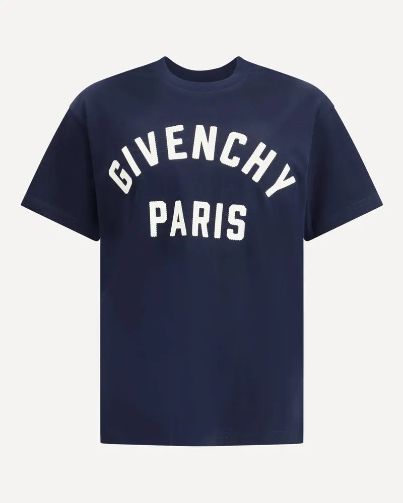 Givenchy Logo T-Shirt Male Blue