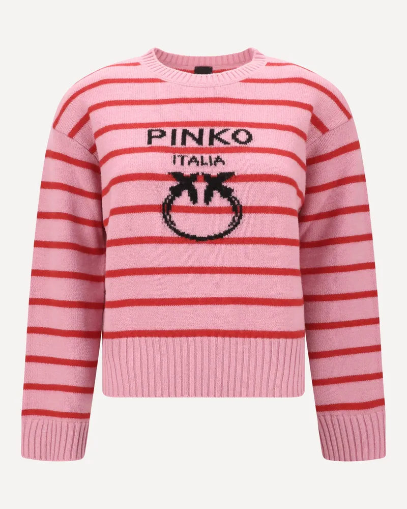 Pinko Striped Sweater Female Pink