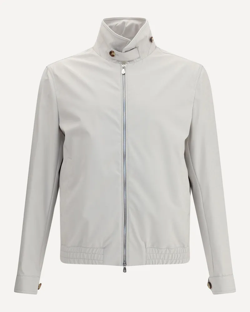Brunello Cucinelli Nylon Jacket Male Grey
