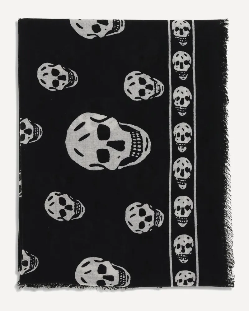 Alexander McQueen Skull Foulard Female Black