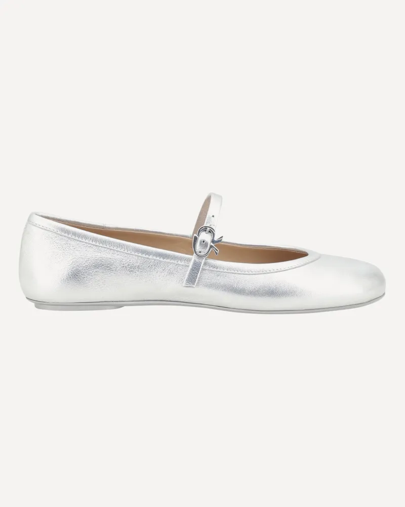 Gianvito Rossi Carla Ballerinas Female Silver