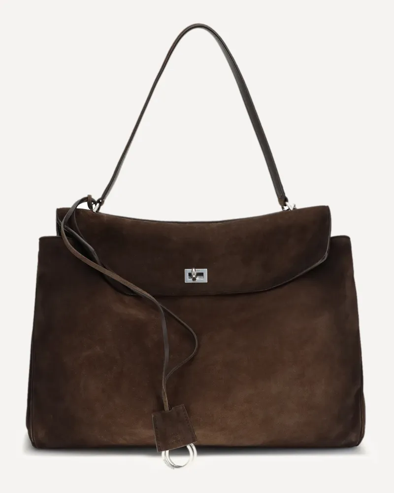 Balenciaga Large Rodeo Shoulder Bag Male Brown