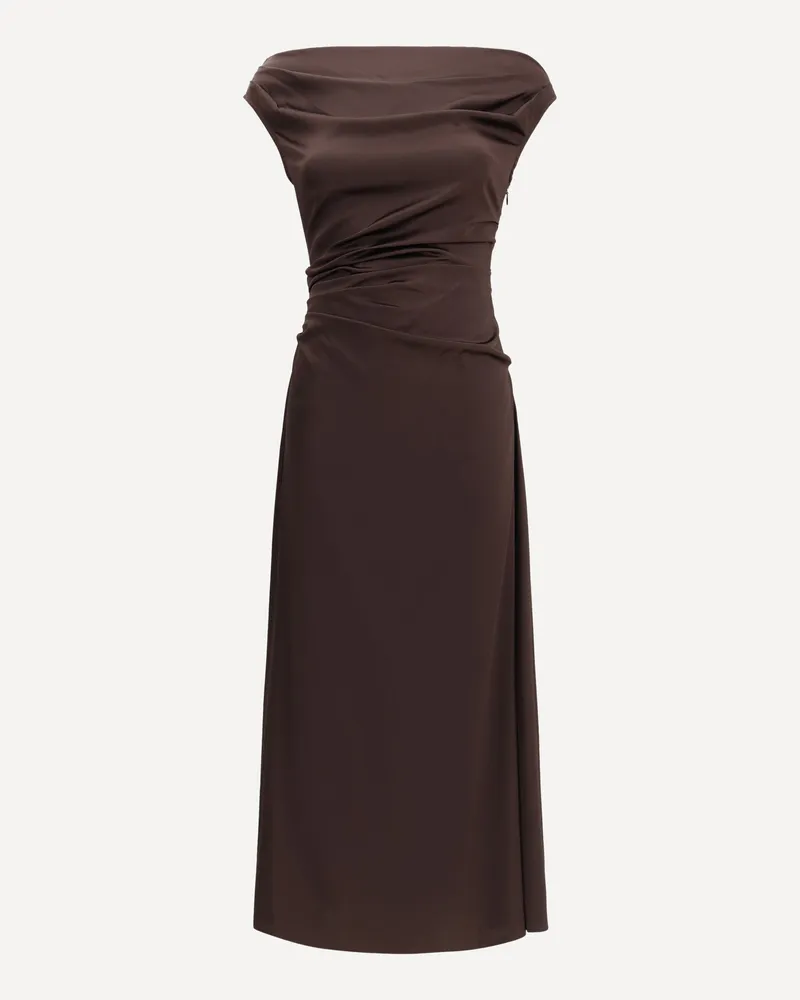 STAUD Long Phare Dress Female Brown