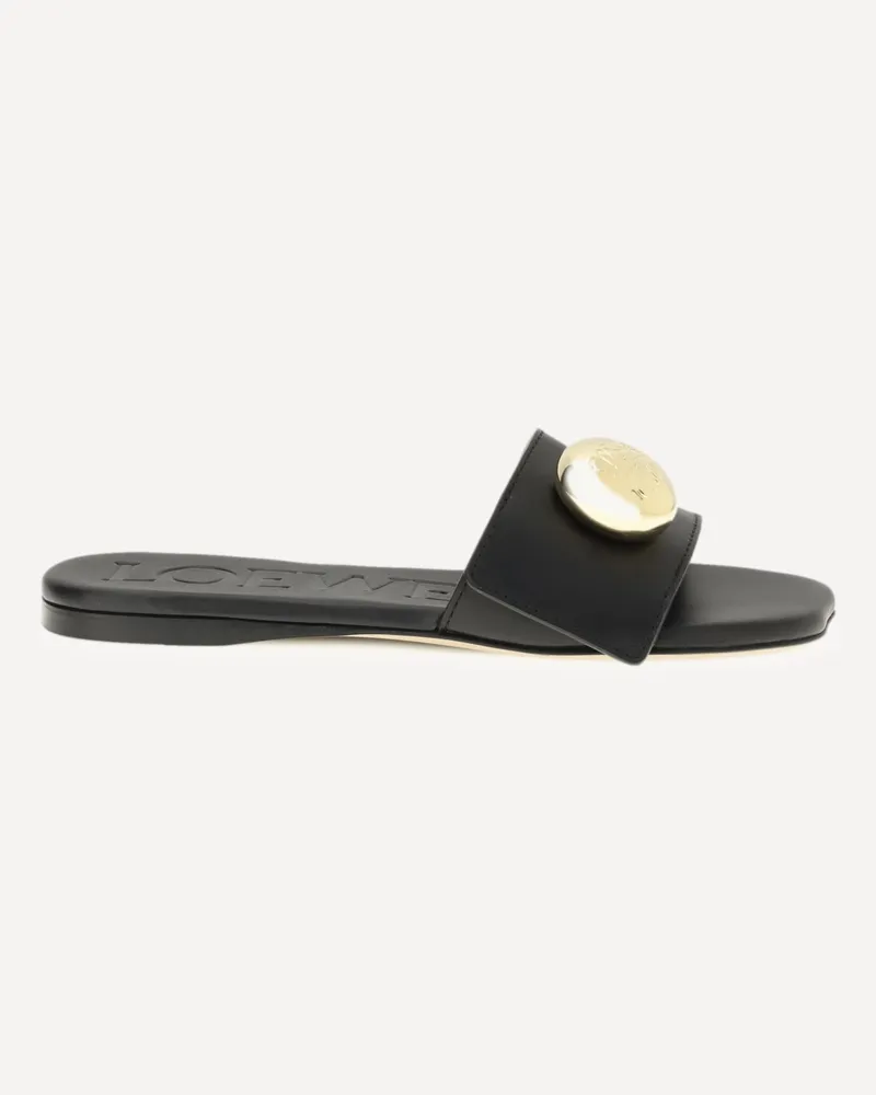 Loewe Pebble slide Sandals Female Black