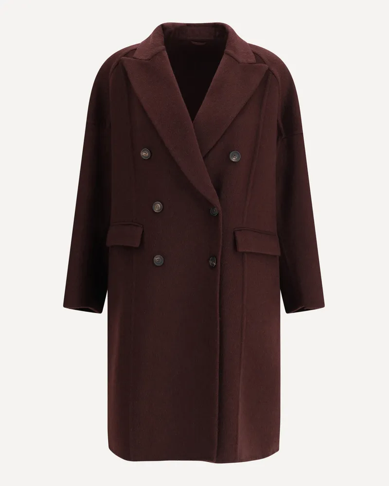 Brunello Cucinelli Double-breasted Coat Female Brown