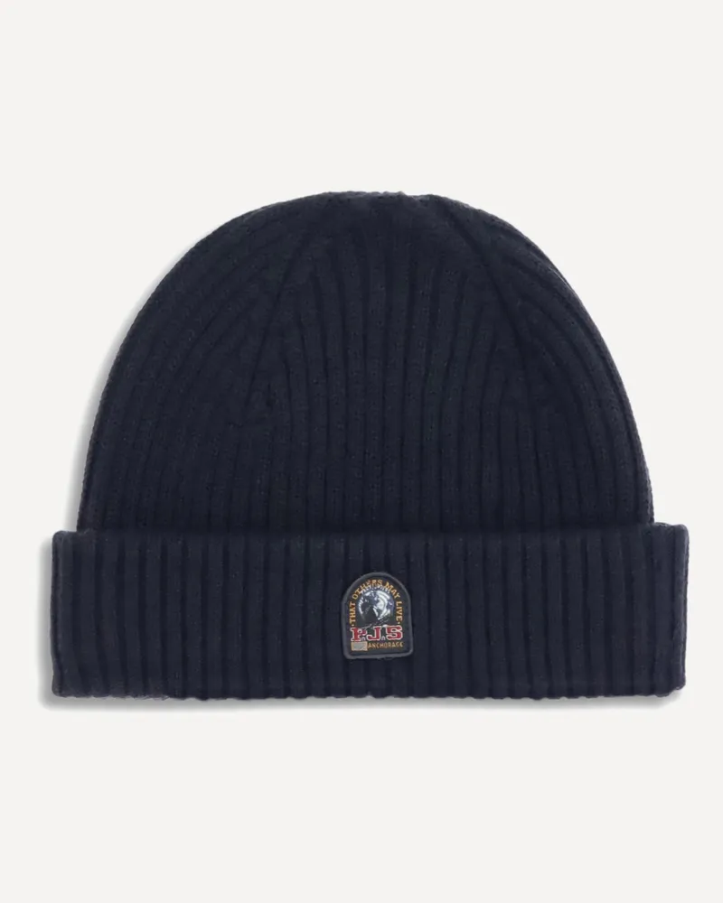 Parajumpers Ribbed Beanie Hat Male Black
