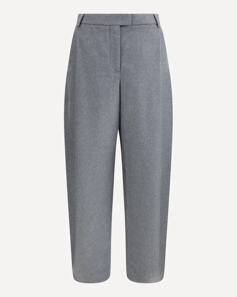 Giorgio Armani Silk flannel Pants Female Grey