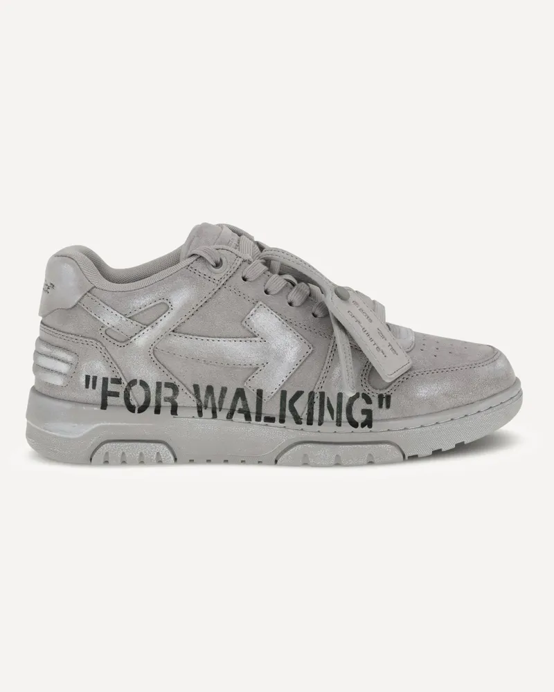 OFF-WHITE Out of Office For Walking Sneakers Male Grey