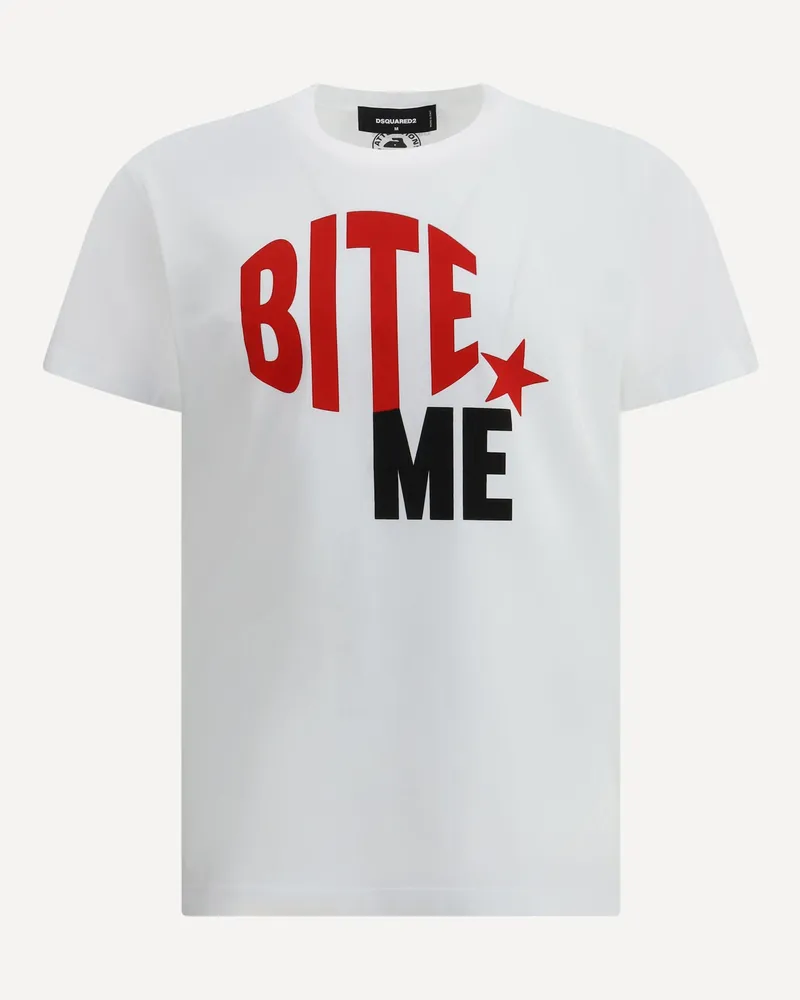 Dsquared2 T-shirt whit maxi print Male White