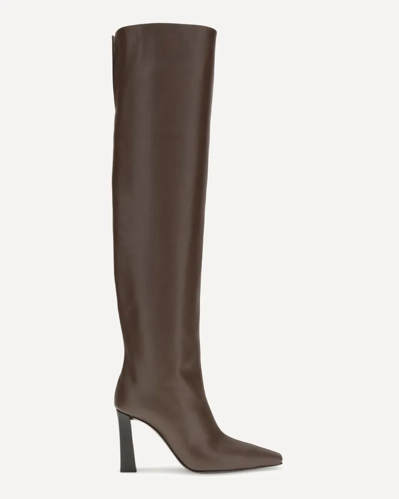 Giuseppe Zanotti Extra high leather Boots Female Brown
