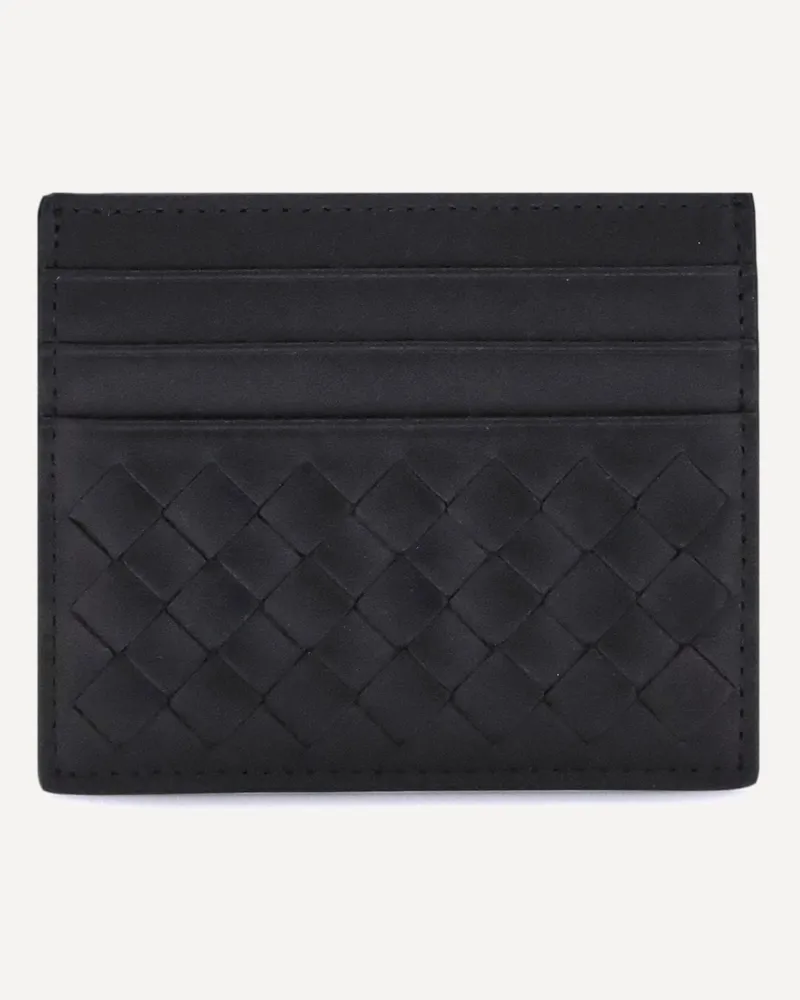 Bottega Veneta Iconic intrecciato Card Holder Male Black