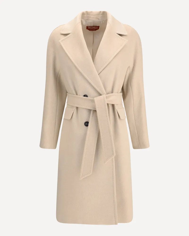 Max Mara Double-breasted Panteon Coat Female Beige