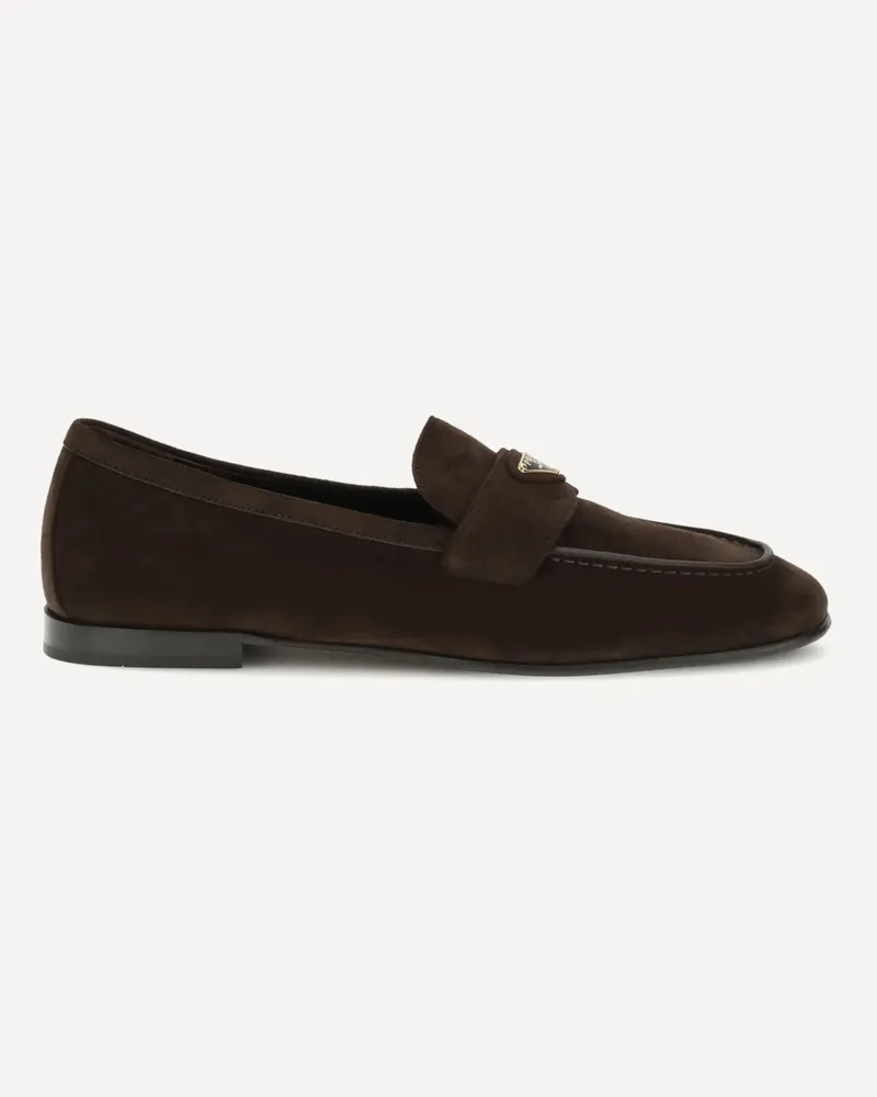 Prada Loafer Shoes Female Brown
