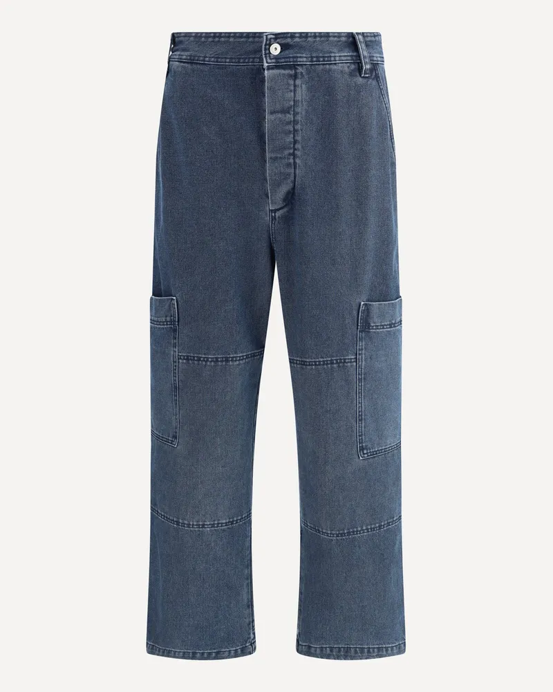Jacquemus Le Cargo De-Nîmes Carré Jeans Male Blue