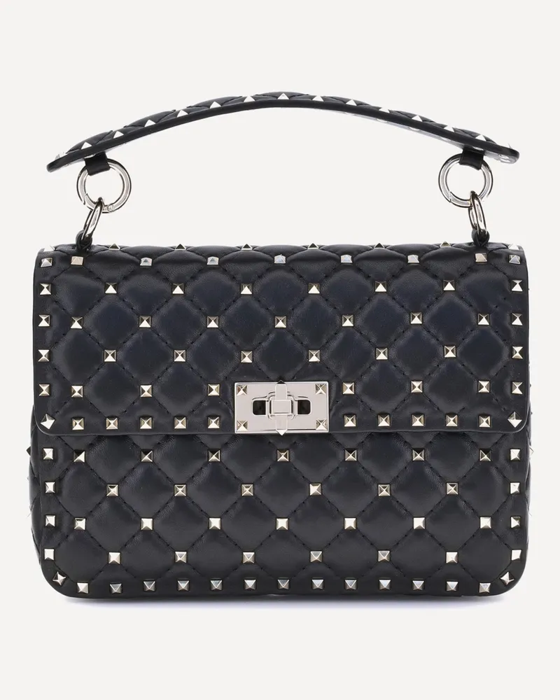Valentino Garavani Medium Rockstud Spike Shoulder Bag Female Black