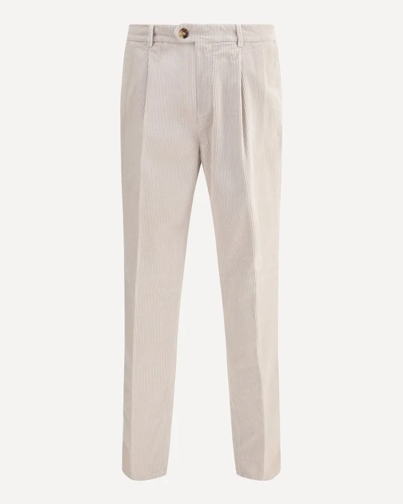Brunello Cucinelli Corduroy Pants Male Grey