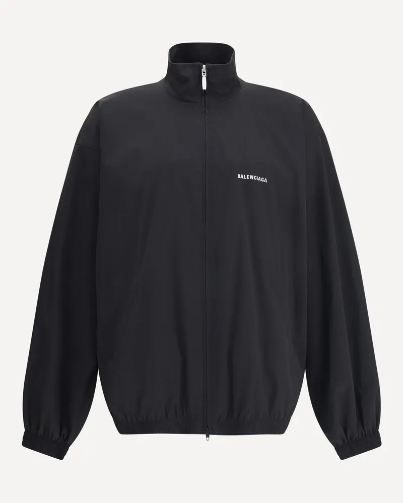 Balenciaga Oversized Windbreaker Jacket Male Black