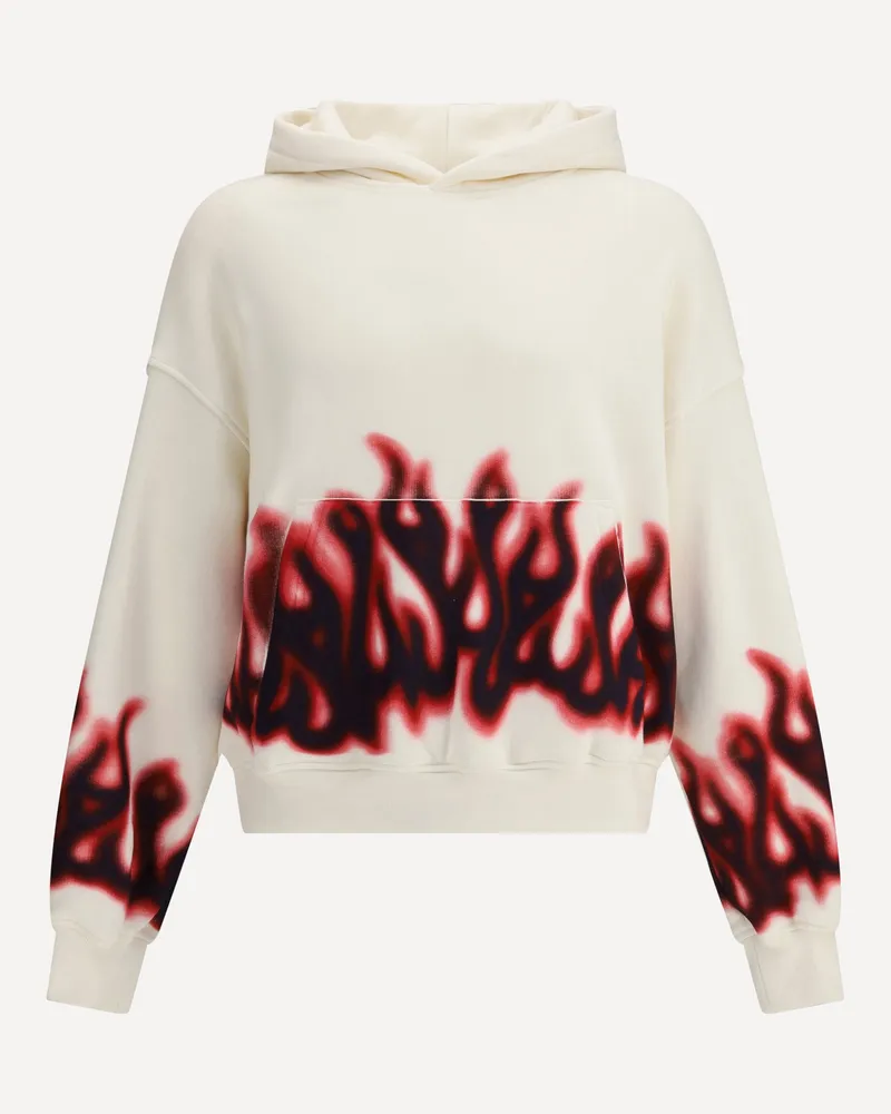 Palm Angels Flames Hoodie Male Multicolour
