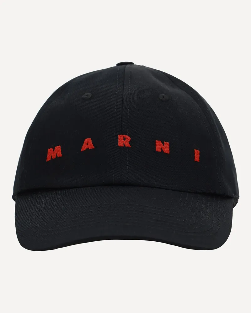 Marni Baseball Hat Male Black