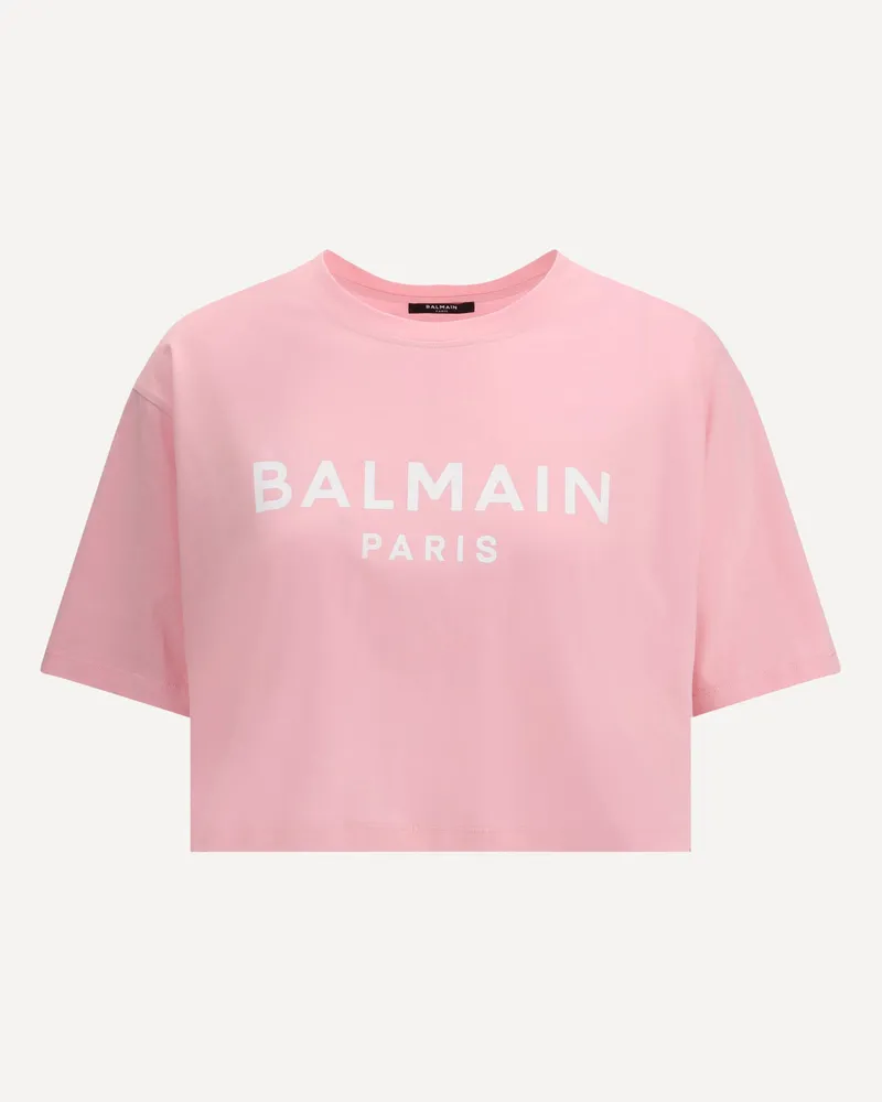 Balmain Logoed T-Shirt Female Pink