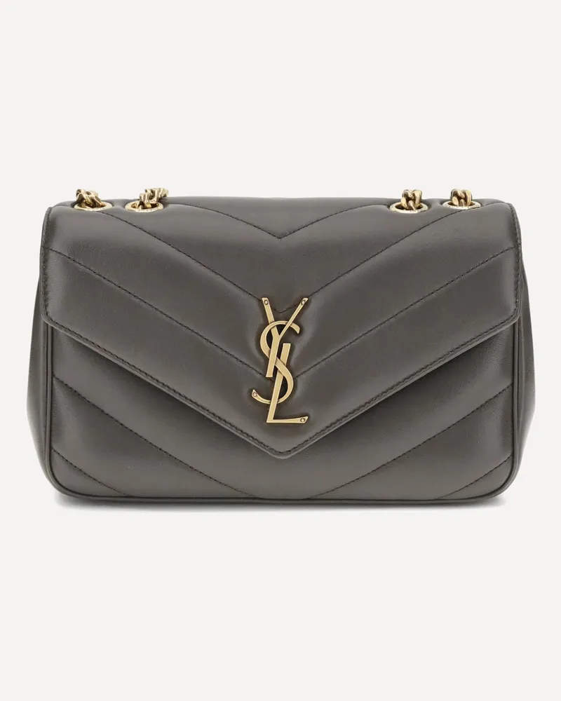 Saint Laurent New LouLou Shoulder Bag Female Grey