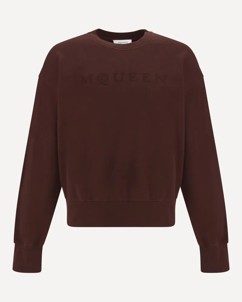 Alexander McQueen Crewneck Sweatshirt Male Brown