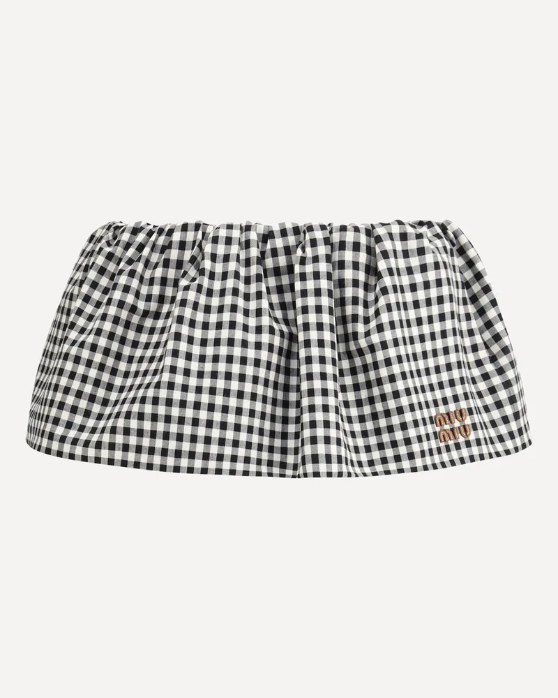 Miu Miu Vichy pattern Miniskirt Female Multicolour