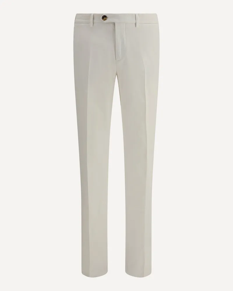 Brunello Cucinelli Dyed Pants Male White