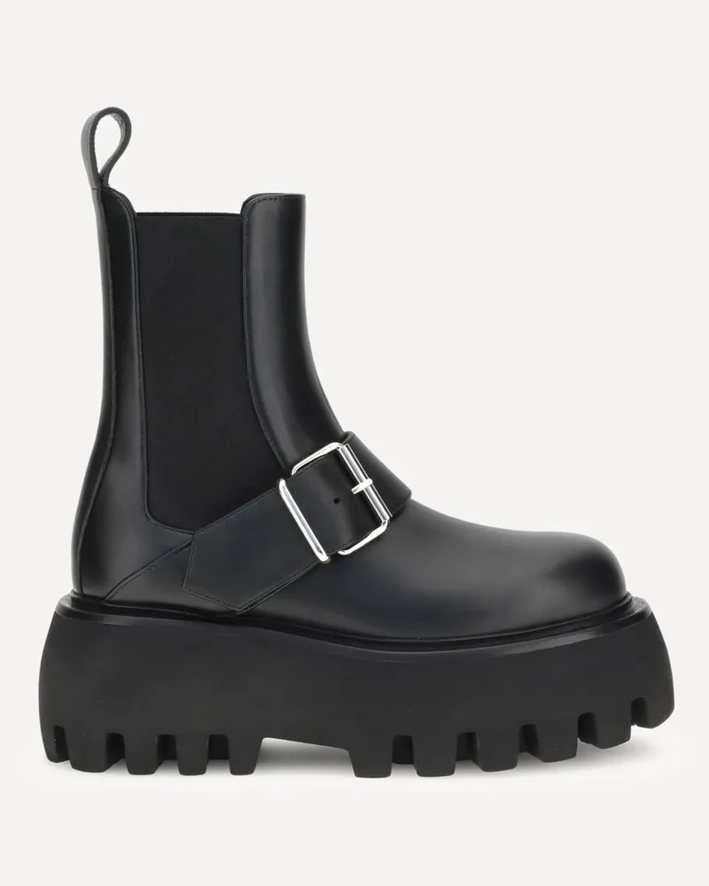 Alexander McQueen Sofa Ankle Boots Female Black