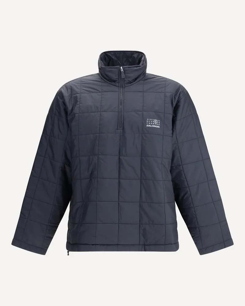 Maison Margiela Quilted half zipped Jacket Salomon X MM6 Male Black