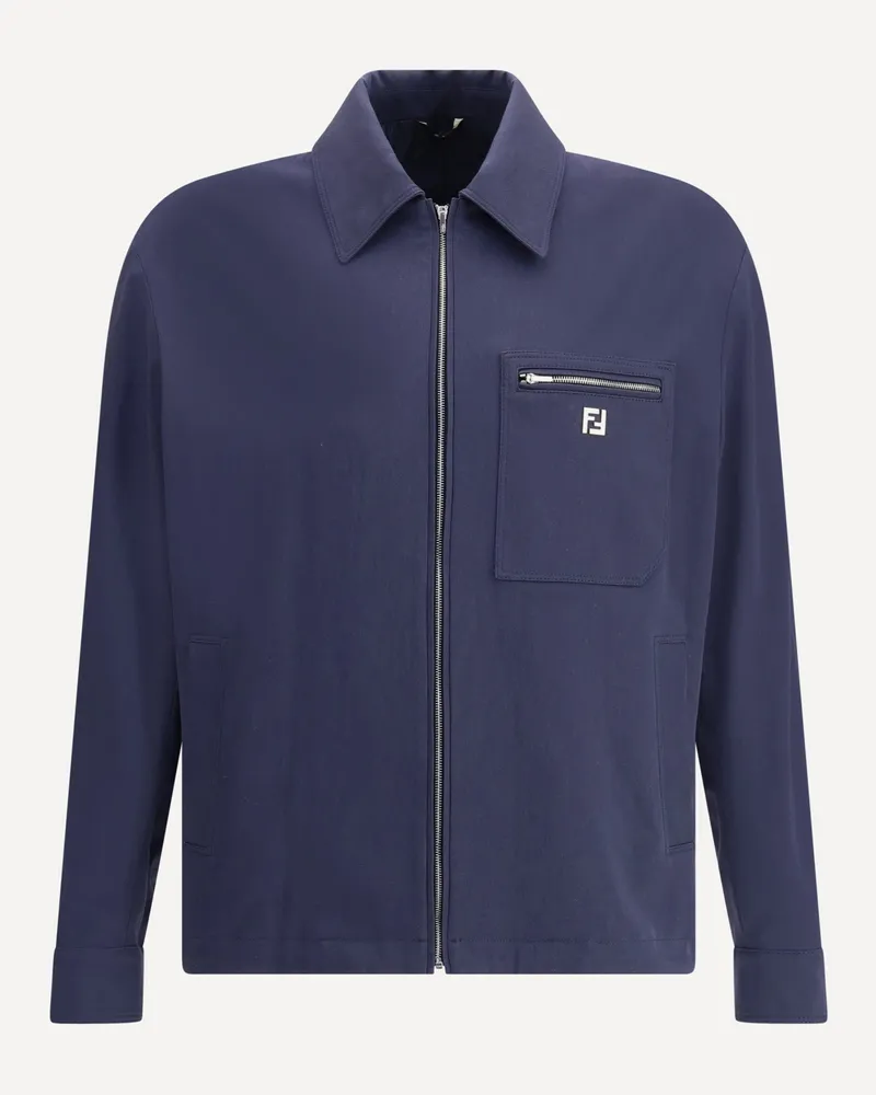 Fendi New Rich Jacket Male Blue
