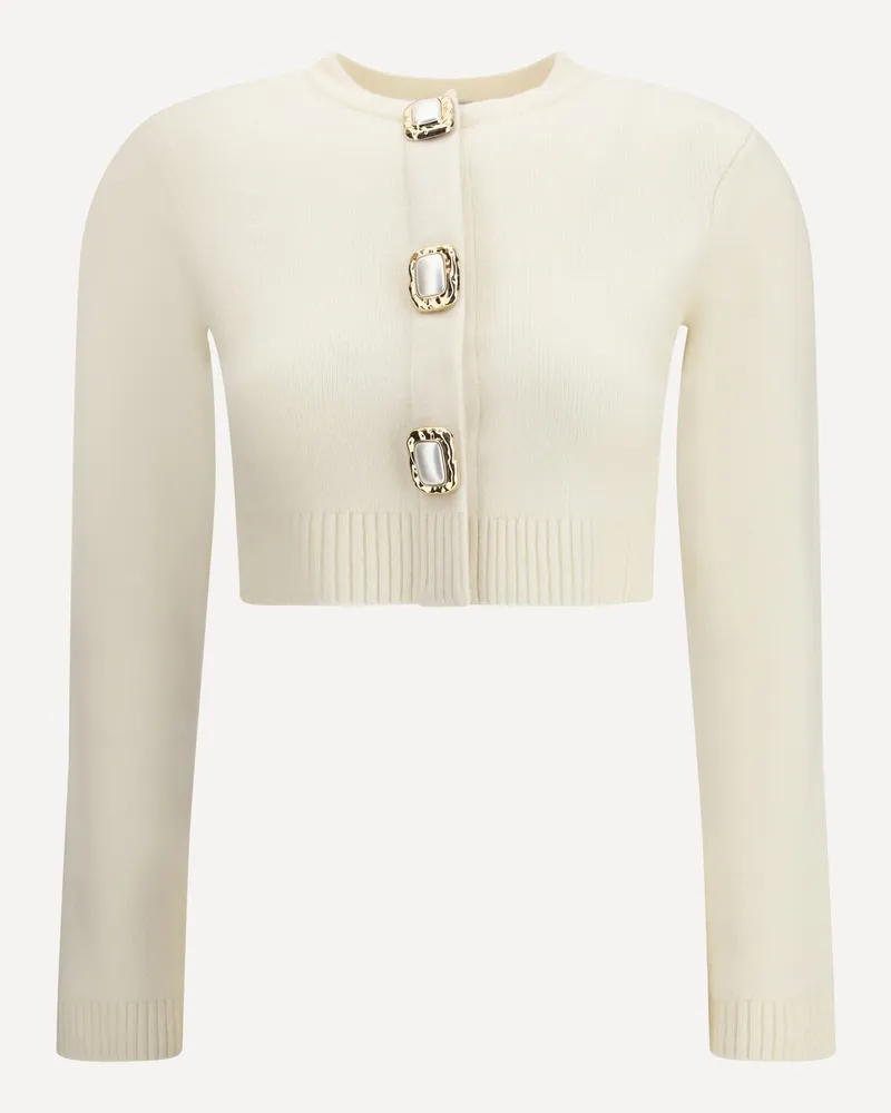 Self-Portrait Wool Cardigan Female Cream