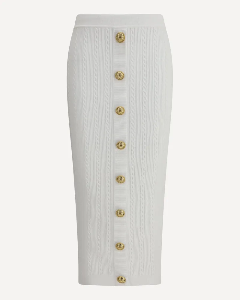 Balmain Knit midi Skirt Female White