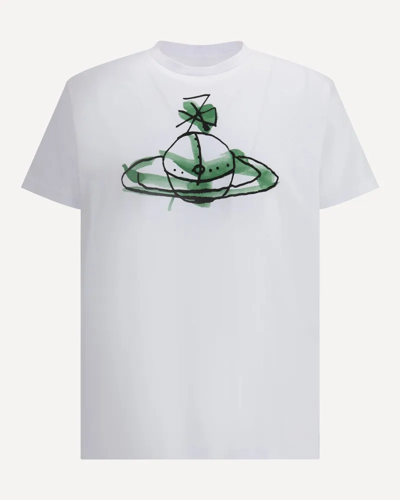 Vivienne Westwood Drawn Orb T-Shirt Male White