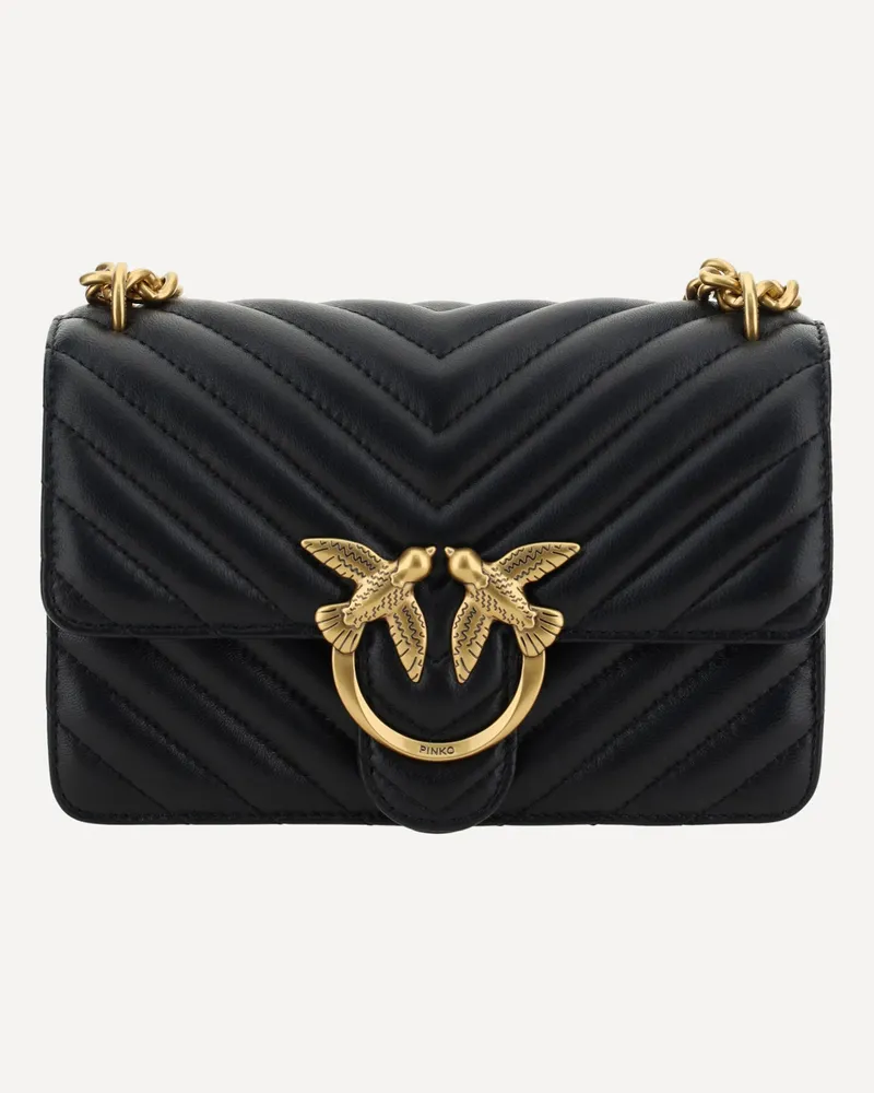 Pinko Mini Love Shoulder Bag Female Black
