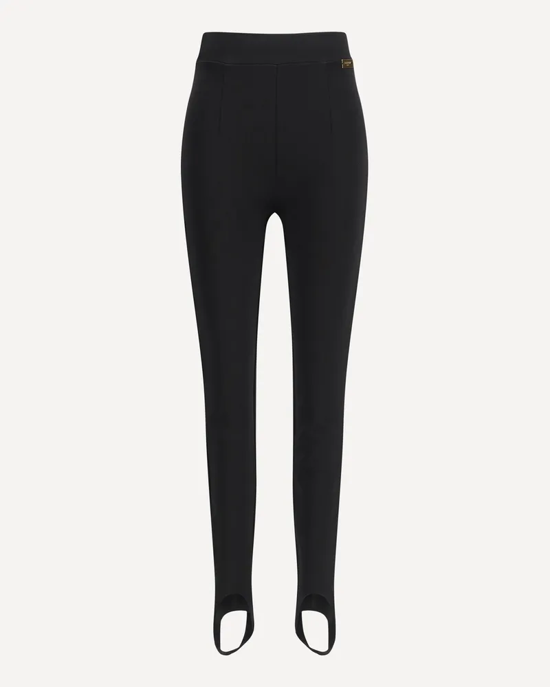 Balmain Jersey stirrup leggings Female Black