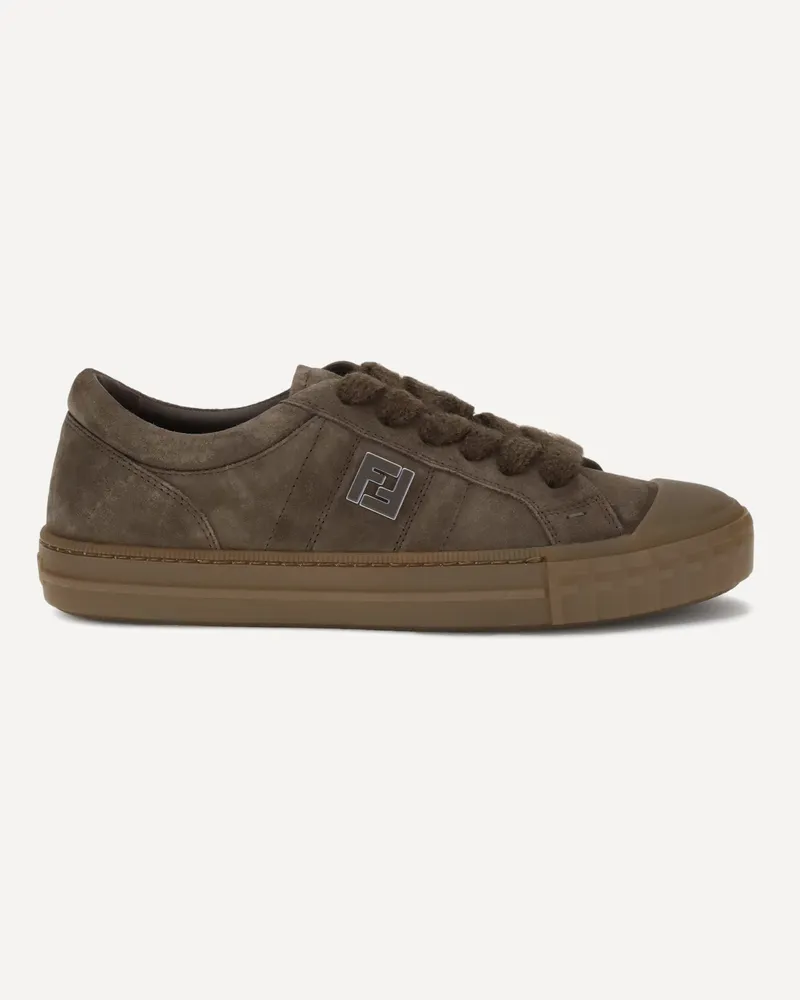 Fendi Domino Sneakers Male Brown