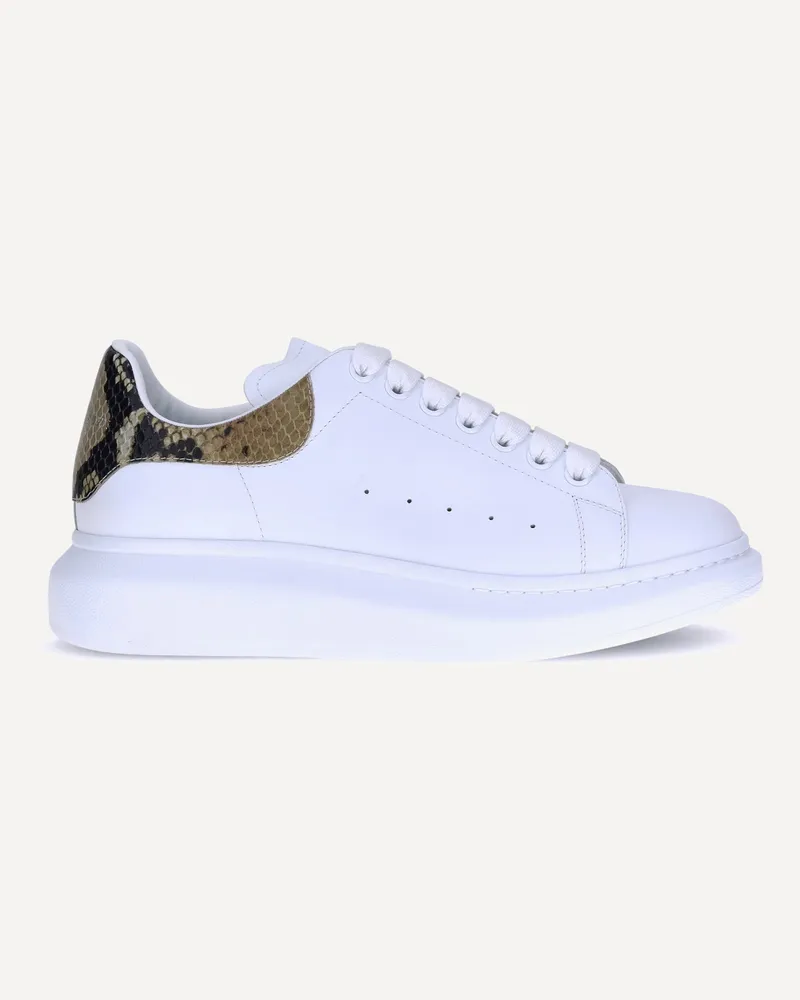 Alexander McQueen Leather Sneakers Male White
