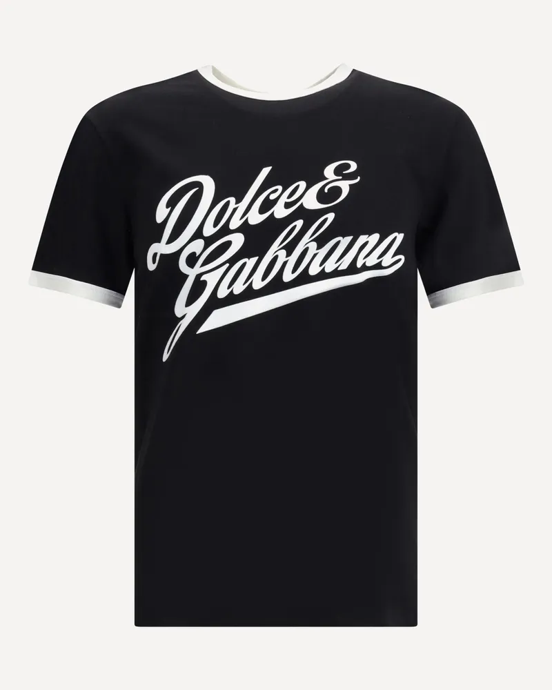 Dolce & Gabbana Cotton T-Shirt Male Black