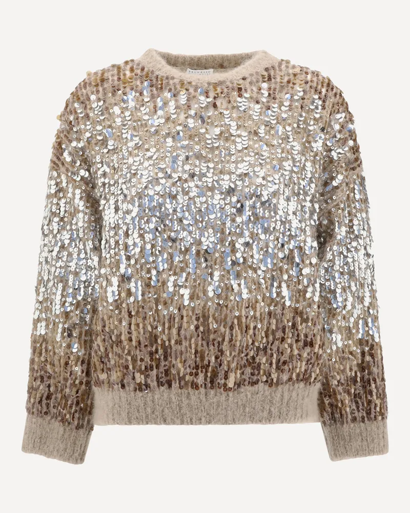 Brunello Cucinelli Mohair Sweater Female Brown