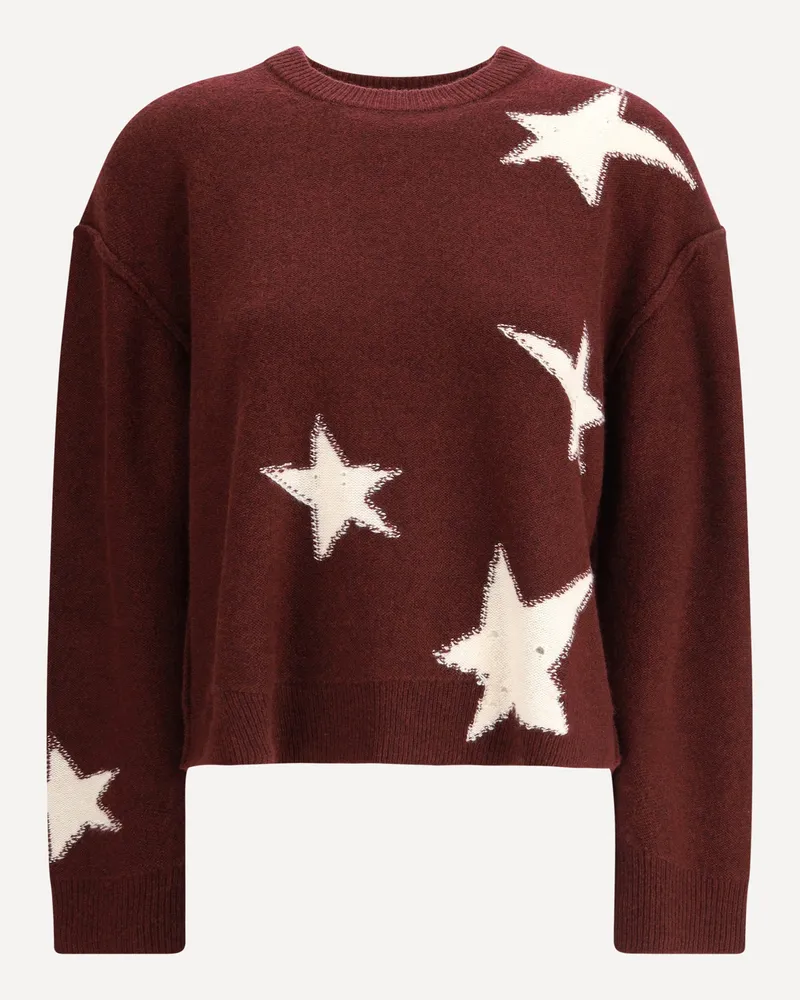 Zadig & Voltaire Cashmere Sweater with stars Female Bordeaux