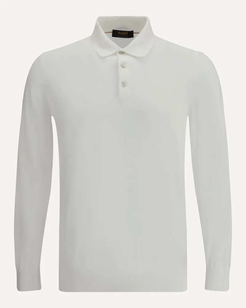 MOORER Alonso Polo Shirt Male White