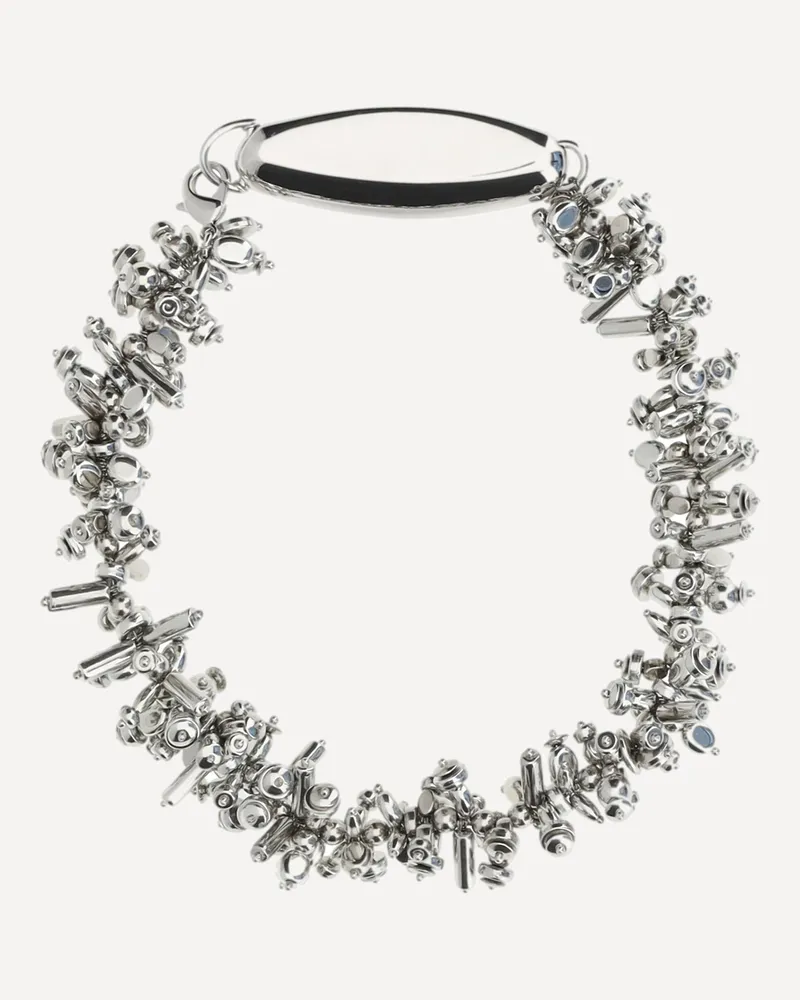 Dries van Noten Silver beaded Necklace Female Silver