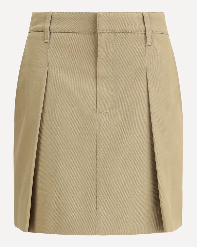 Brunello Cucinelli Pleated cotton short Skirt Female Beige